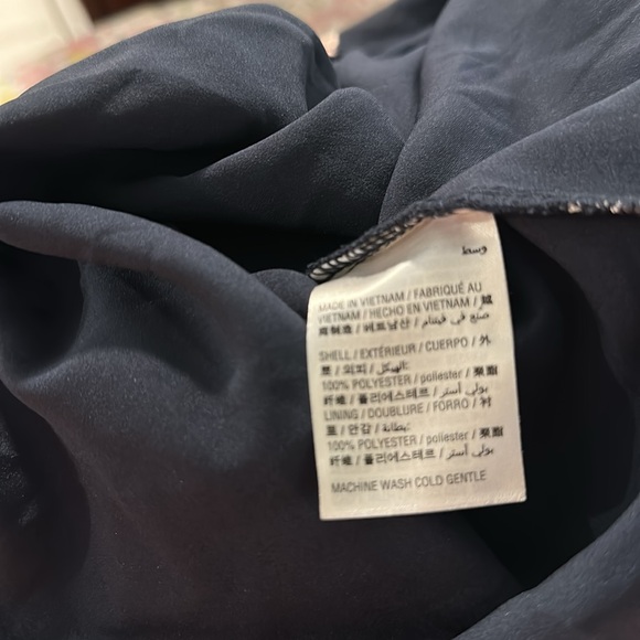 Bar III Pink and Blue Ruffled Wrap Blouse Sz Med new - Picture 8 of 11